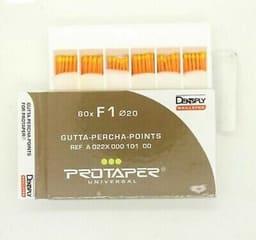 Dentsply Protaper Universal Gutta Percha Points F1 (60 Pcs)