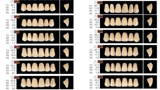 Ruthinium Acryrock Teeth Sets A3 (Pack of 4 sets)