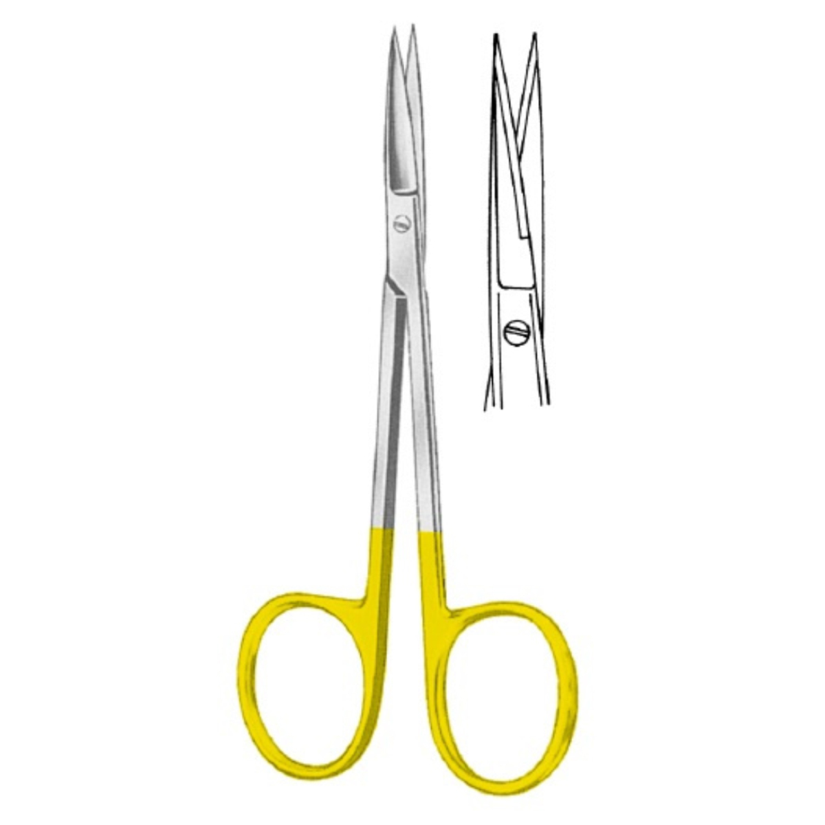 GDC Scissors Iris Tc - Straight (11.5cm) (S5082)