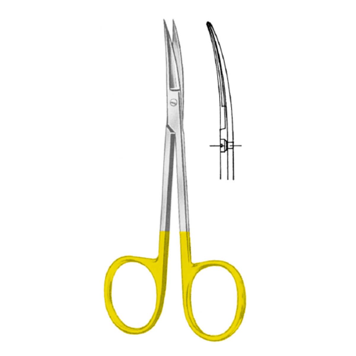 GDC Scissors Iris Tc - Curved (11.5cm) (S5083)