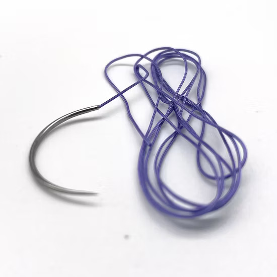 Lotus Solus 910 AM+ #0 Braided Taper Point Polyglactin - 910 Suture With Triclosan LAM2346-910 (Pack of 12)