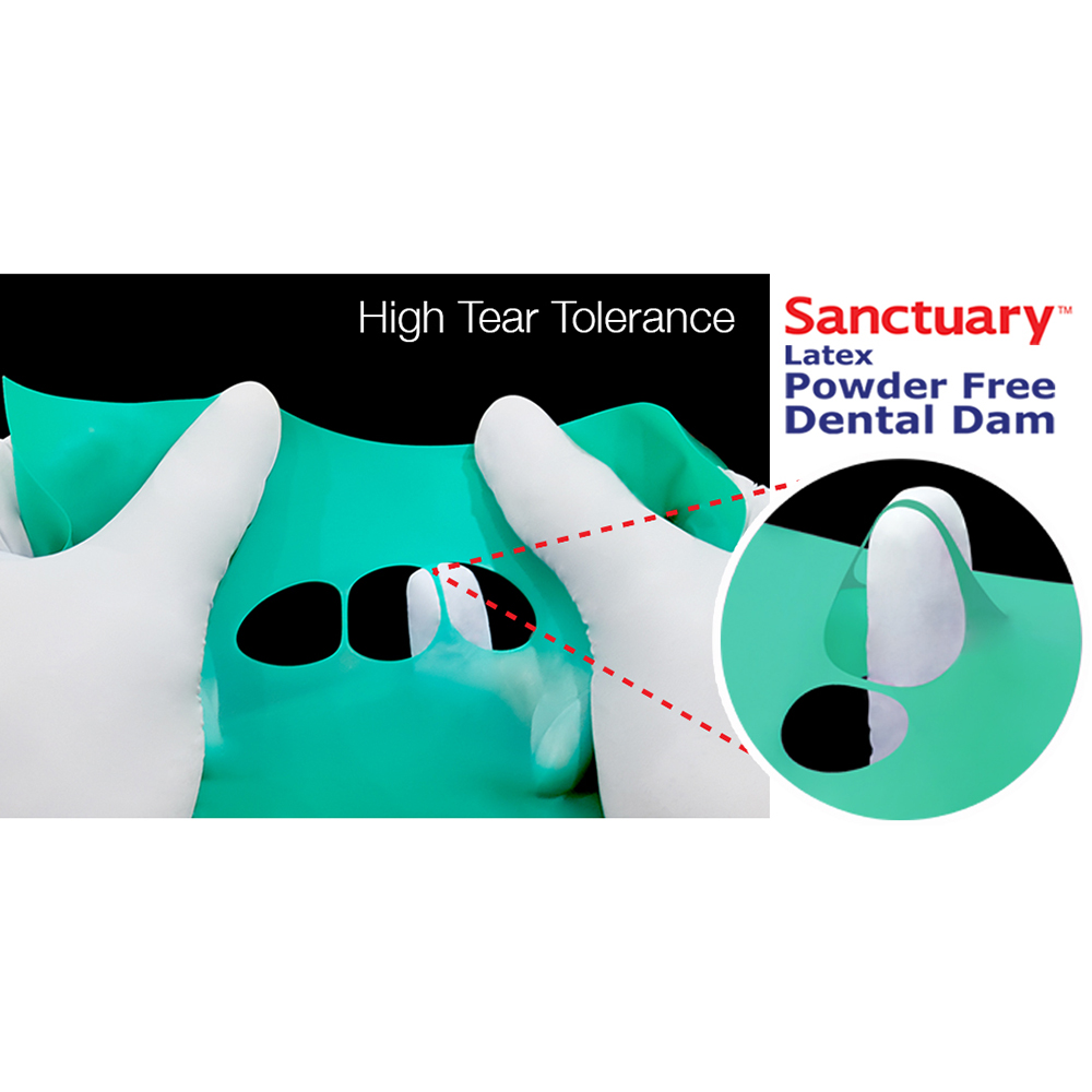 Sanctuary Rubber Dam Sheet 6x6 (Green Mint)