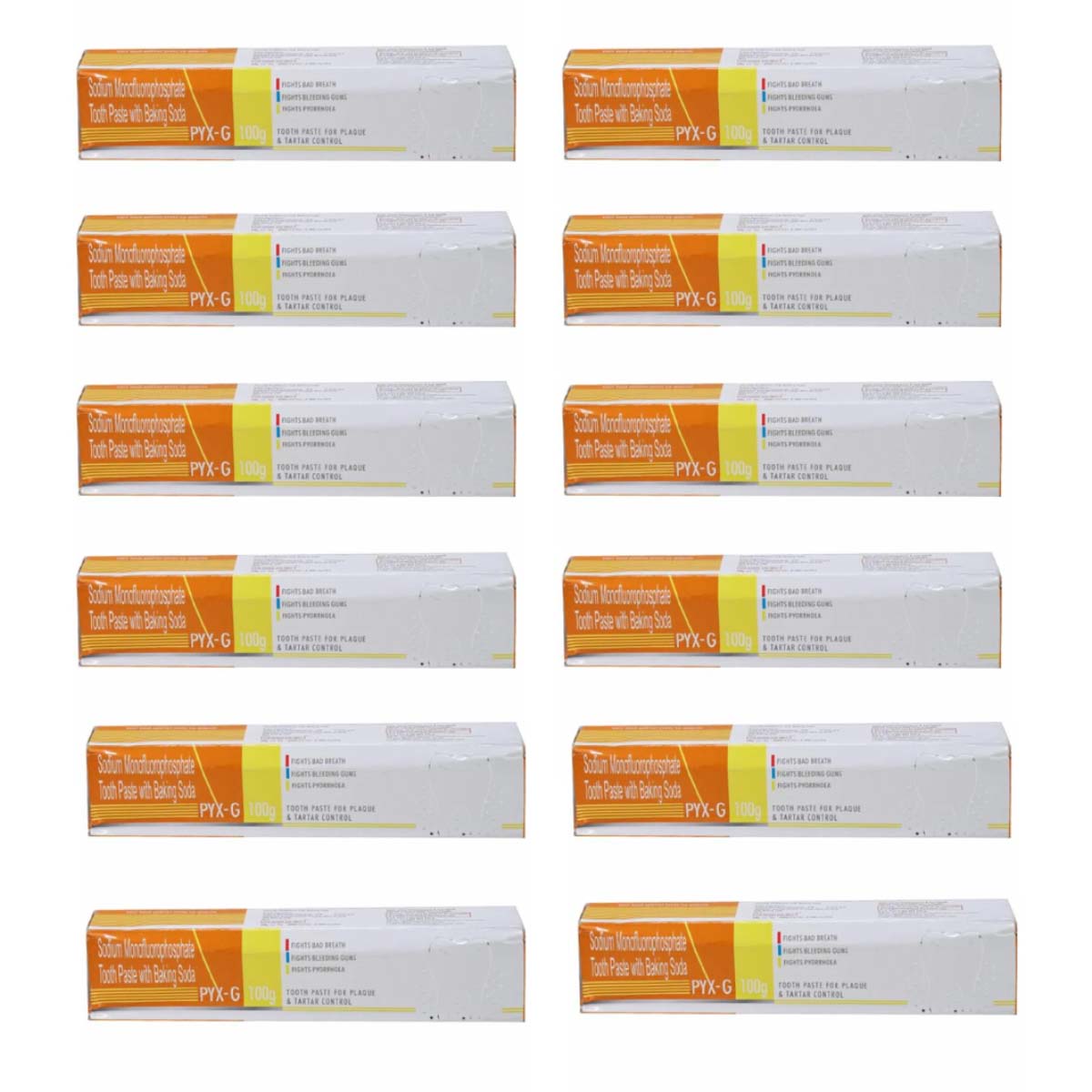 Sandika Pharma Pyx - G Toothpaste For Plaque & Tartar Control (Pack of 12)