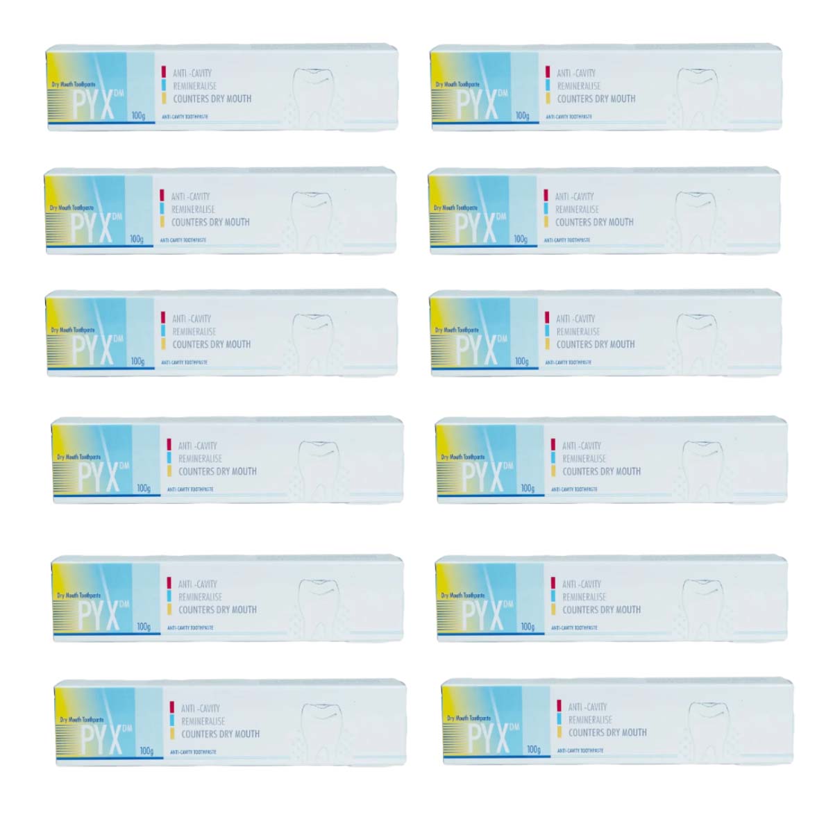Sandika Pharma Pyx DM Toothpaste For Dry Mouth (Pack of 12)