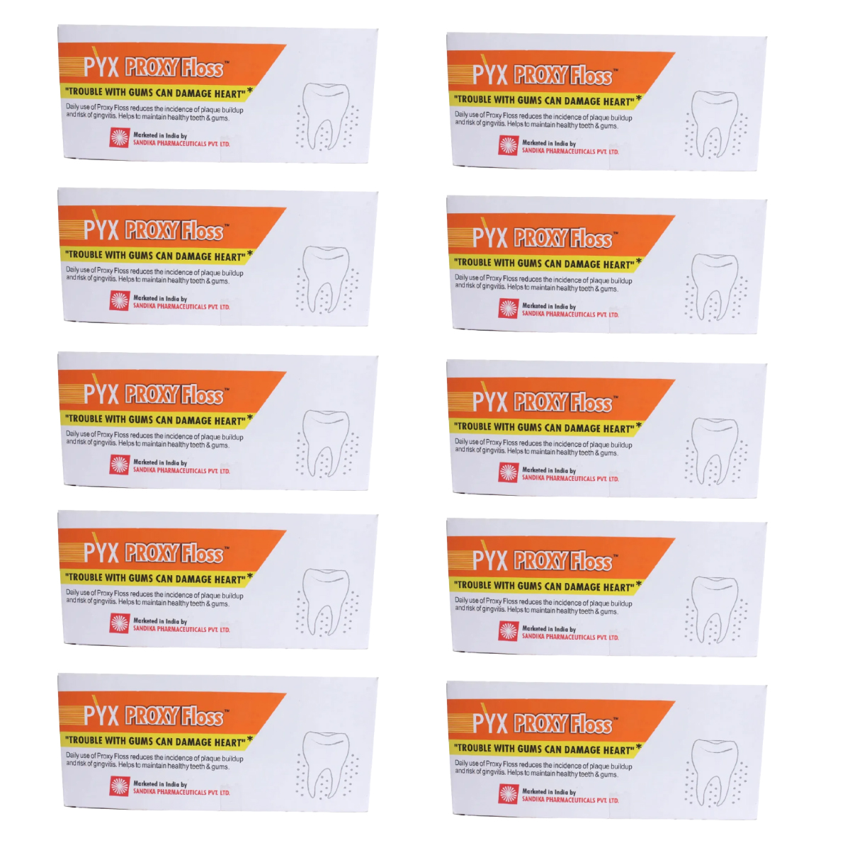 Sandika Pharma Pyx Proxy Floss (Pack of 10)