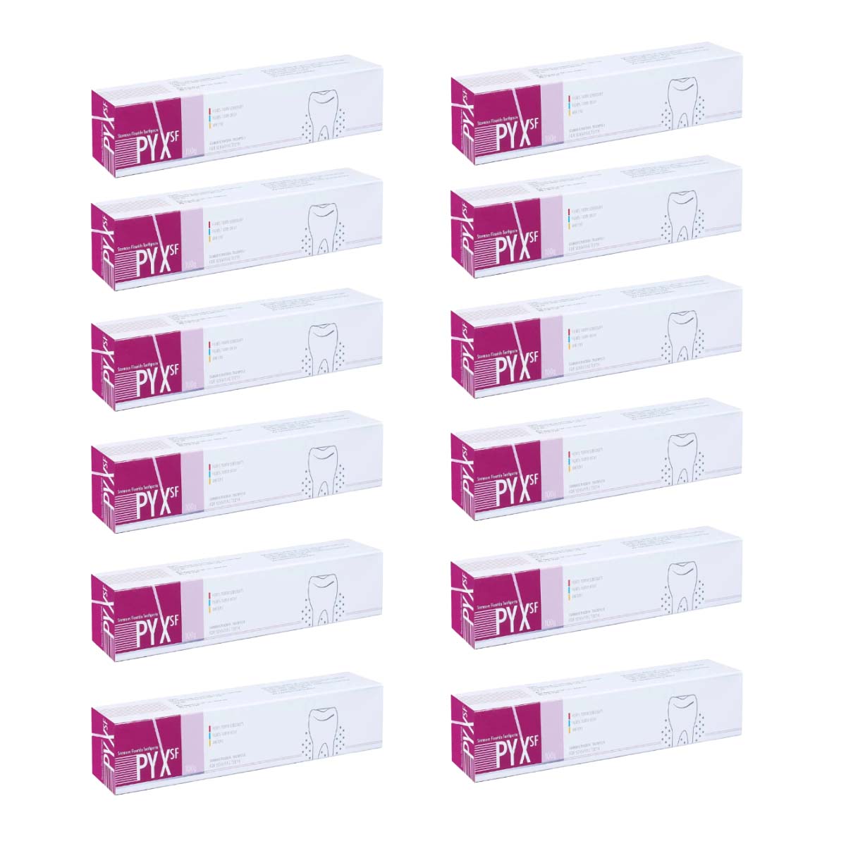 Sandika Pharma Pyx SF Stannous Fluoride Toothpastes (Pack of 12)