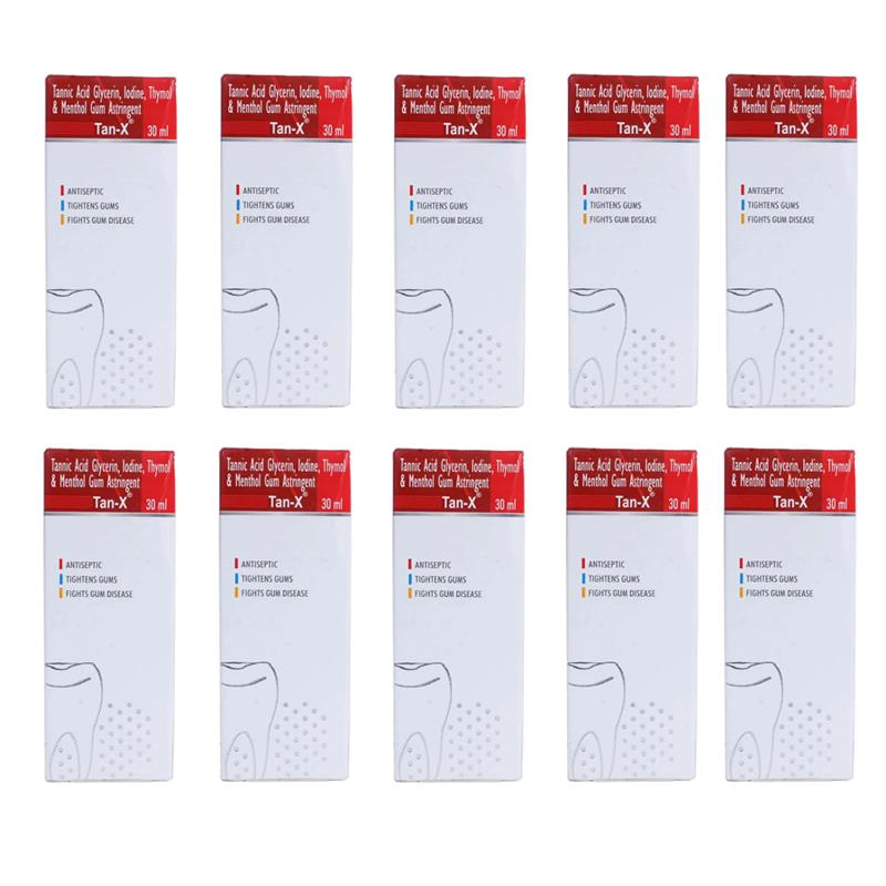 Sandika Pharma Tan - X Gum Astringents (Pack of 10)