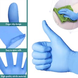 Waldent Nitrile Examination Gloves Blue (Pack of 80 Pcs) - 16
