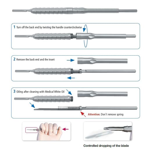Julldent Easy Eject Scalpel Handle