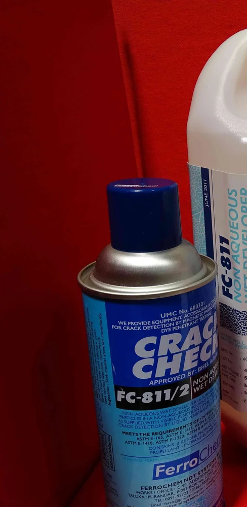 FerroChem Crack Check Non Aqueous Wet Developer Dental 3D Scan Spray (FC-811/2)