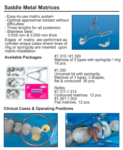 Tor Vm Saddle Contoured Metal Matrices