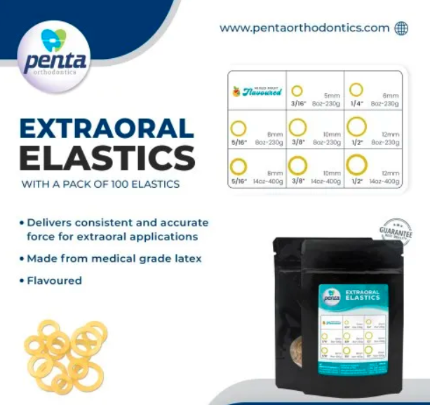 Penta Ortho Extraoral Elastics (Heavy)