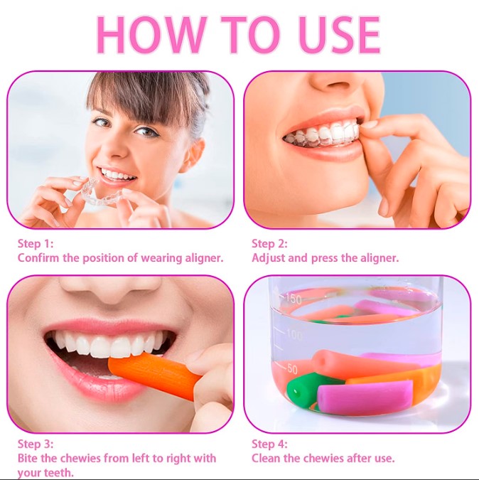 Dental Aligner Chewies For Orthodontic Appliances (Pack Of 2)