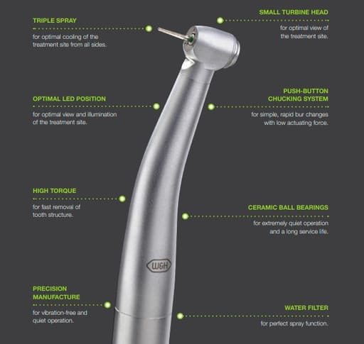 W&H TE Airotor Handpiece