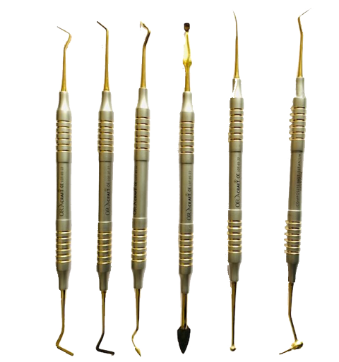 Oracraft Composite Instrument Gold Titanium Set Of 6 In Pouch - CIGS6