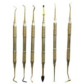 Oracraft Composite Instrument Gold Titanium Set Of 6 In Pouch - CIGS6