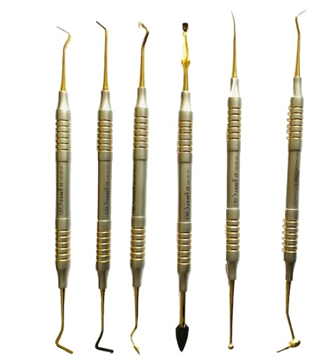 Oracraft Composite Instrument Gold Titanium Set Of 6 In Pouch - CIGS6
