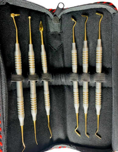 Oracraft Composite Instrument Gold Titanium Set Of 6 In Pouch - CIGS6