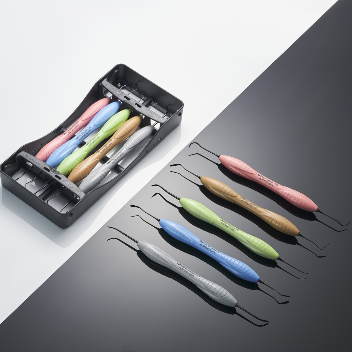 LM Arte Set - 5 Restorative Instruments With Cassette 