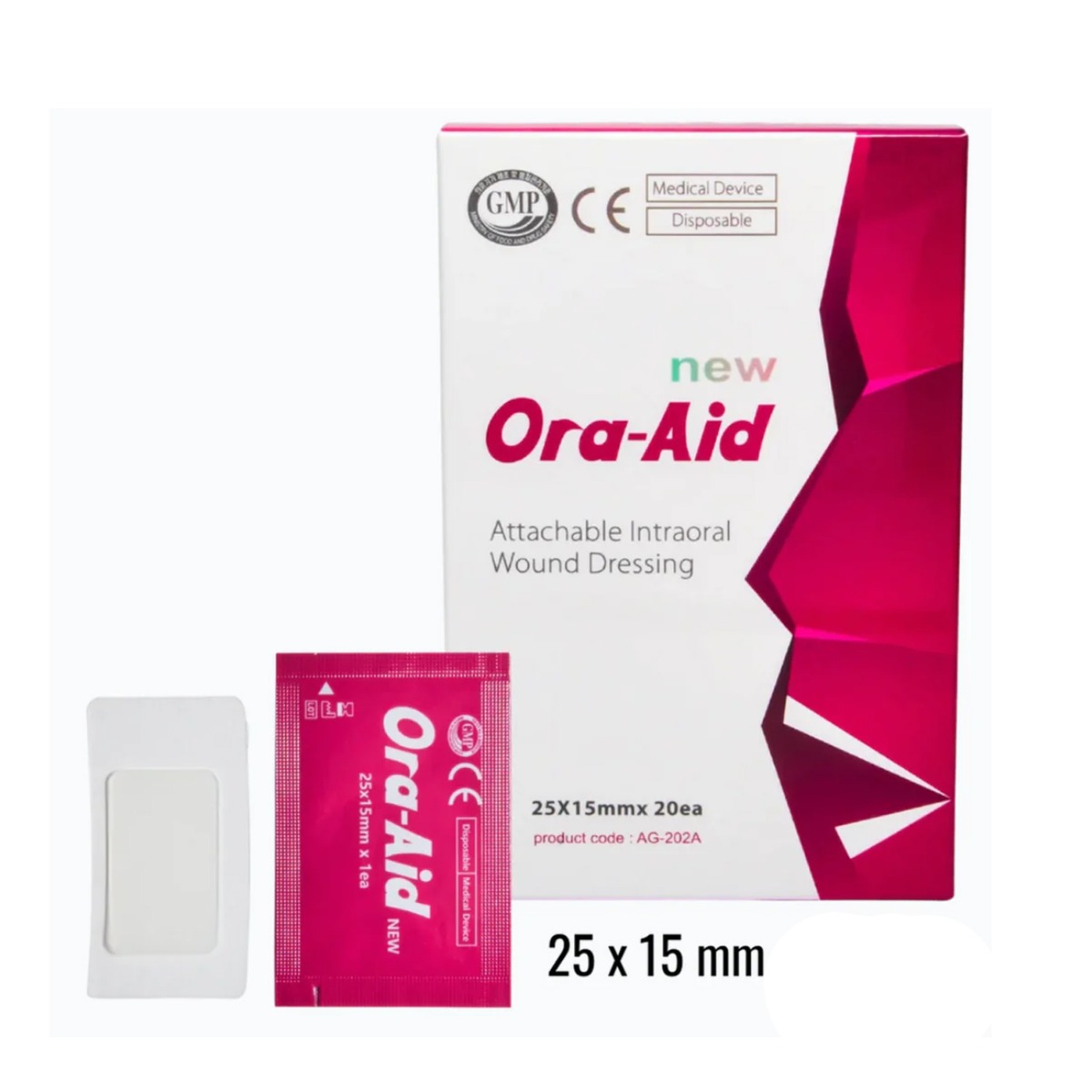 Ora-Aid Attachable Intra-oral Wound Dressing 