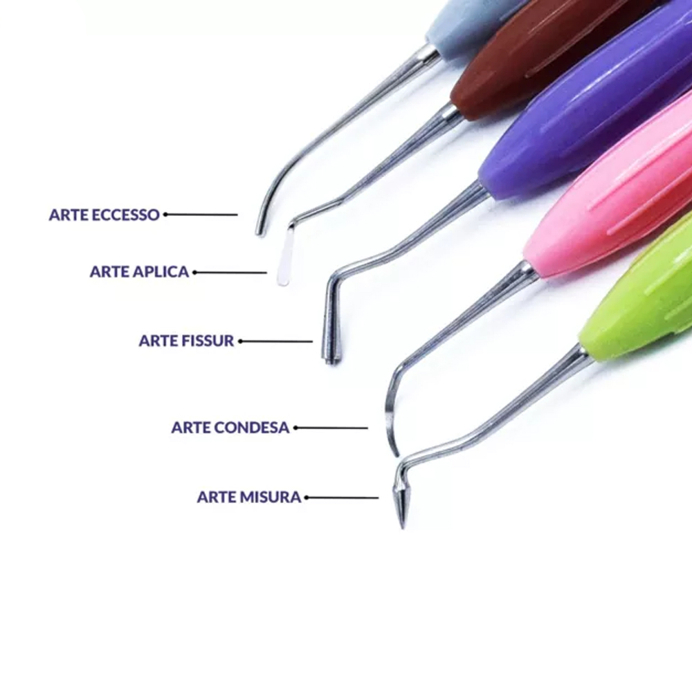 LM Arte Set - 5 Restorative Instruments With Cassette 