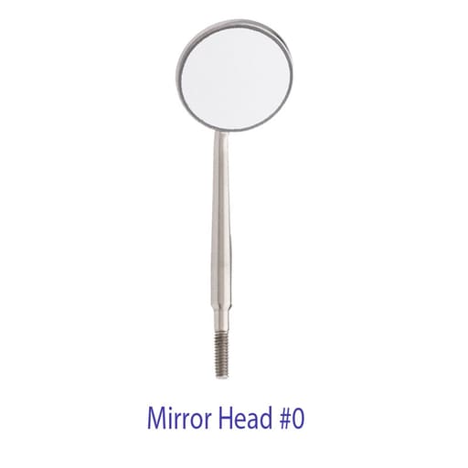 Zirc Crystal HD SS Mouth Mirror Heads 