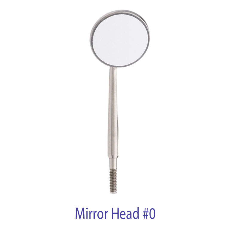 Zirc Crystal HD SS Mouth Mirror Head #0 (Pack of 1)