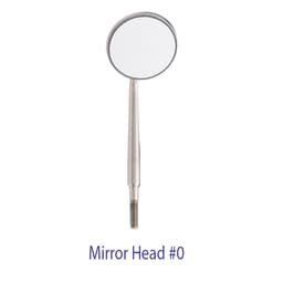 Zirc Crystal HD SS Mouth Mirror Head #0 (Pack of 1)