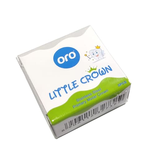 Oro SS Little Crown Primary Molar - E (2nd Molar) (Pack of 5)
