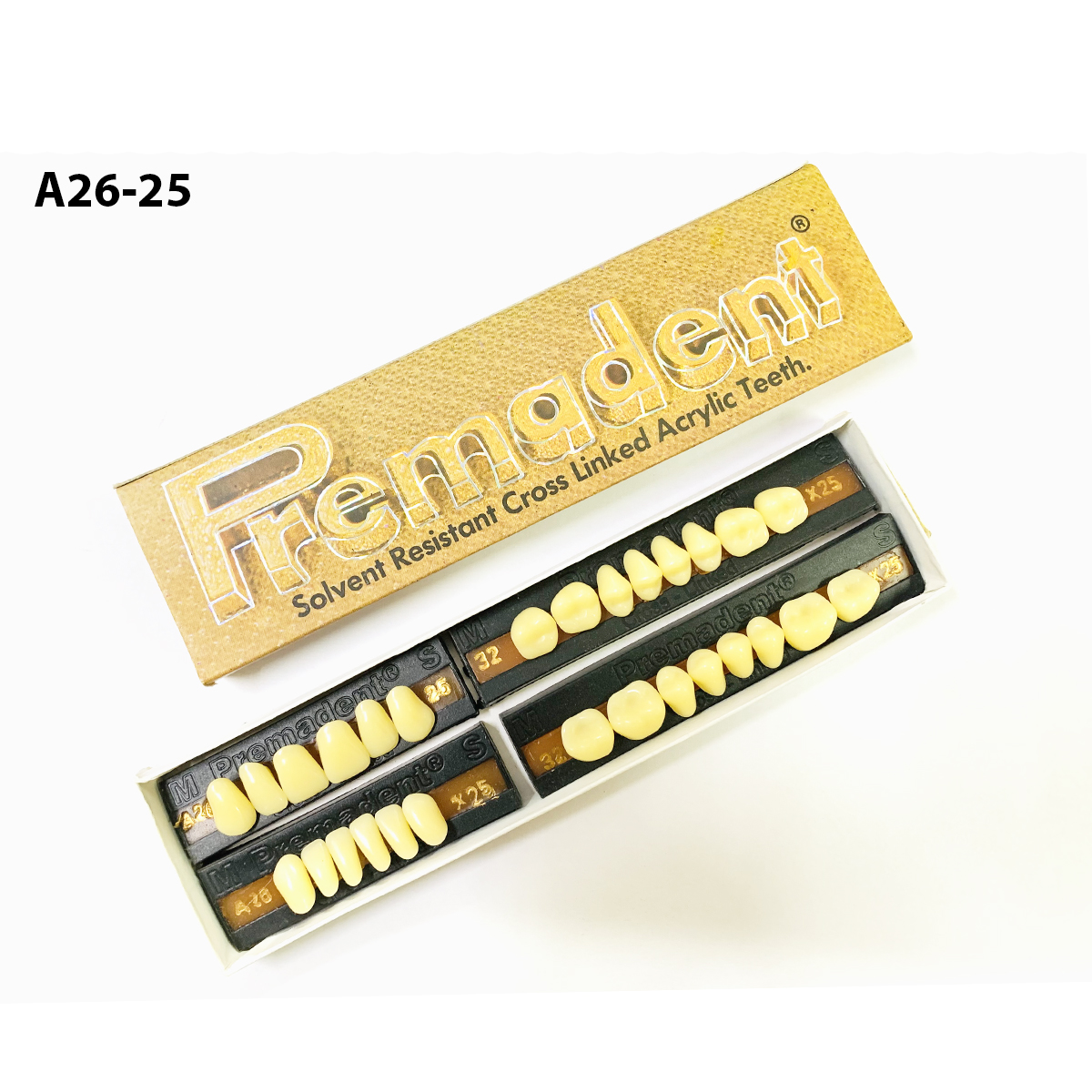 Premadent Teeth Set Cross Linked Acrylic Teeth