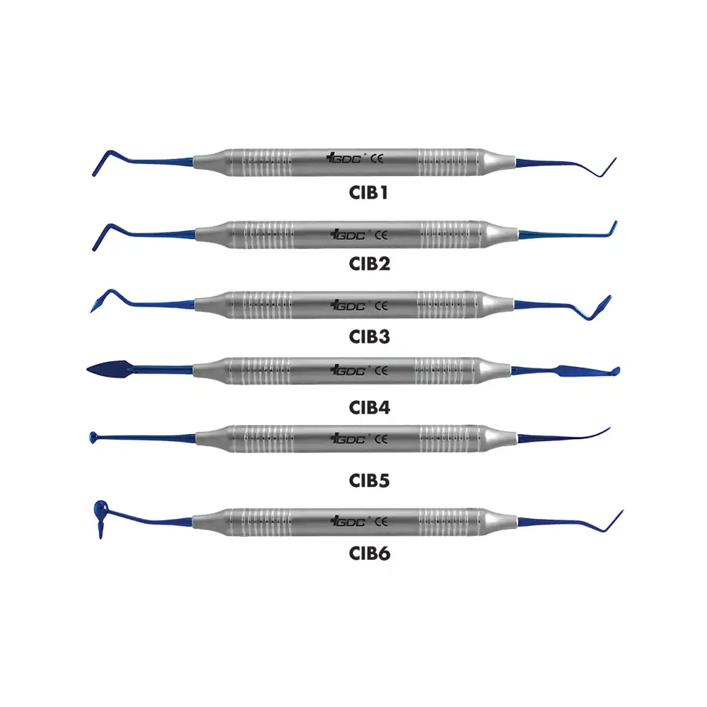 GDC Composite Instrument Blue Titanium - Set Of 6 In Pouch (CIBS6)