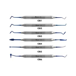 GDC Composite Instrument Blue Titanium - Set Of 6 In Pouch (CIBS6) - 2