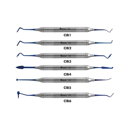 GDC Composite Instrument Blue Titanium - Set Of 6 In Pouch (CIBS6)