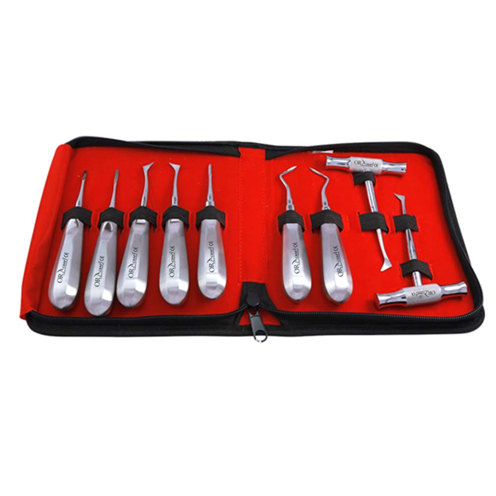 Oracraft Root Elevator Set Of 9 In Pouch - RESP9