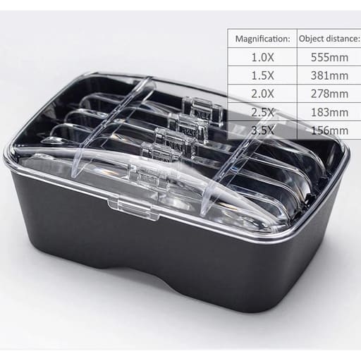 Jinguang Dental Loupes With LED Light And 5 Lenses 1.0x 1.5x 2.0x 2.5x 3.5x