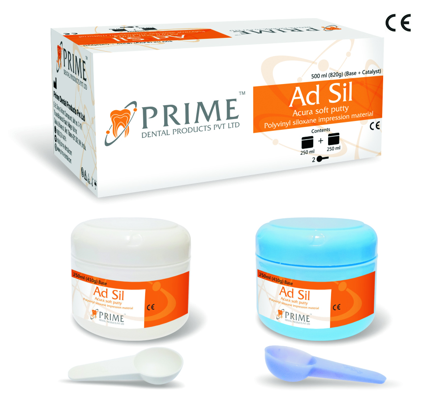 Prime Dental Ad-Sil Acura Soft Putty + Light Body Tubes