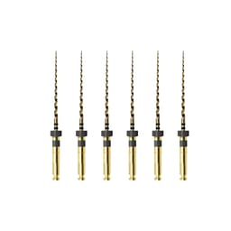 Waldent Wal-flex Gold Rotary Files 21mm - W11 (40/4%) (Pack of 6)