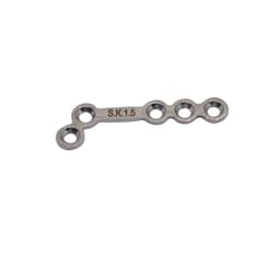 SK Surgicals SS Mini Bone Plates L Shape 120° With Gap - 1.5mm - 3
