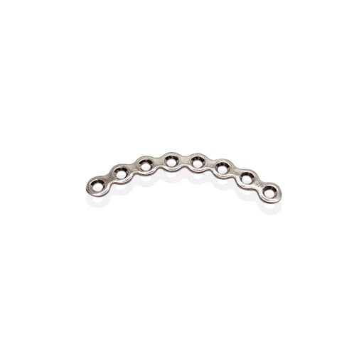 SK Surgicals SS Mini Bone Plates Orbital Continuous - 1.5mm (8 Holes) 105.811S (Pack of 2 )