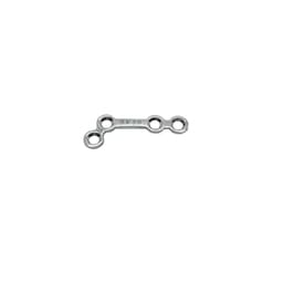 SK Surgicals SS Mini Bone Plates L Shape 120° With Gap - Right 2mm (4 Holes) 200.430SR