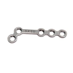 SK Surgicals SS Mini Bone Plates L Shape 120° With Gap - Right 2mm (5 Holes) 200.530SR