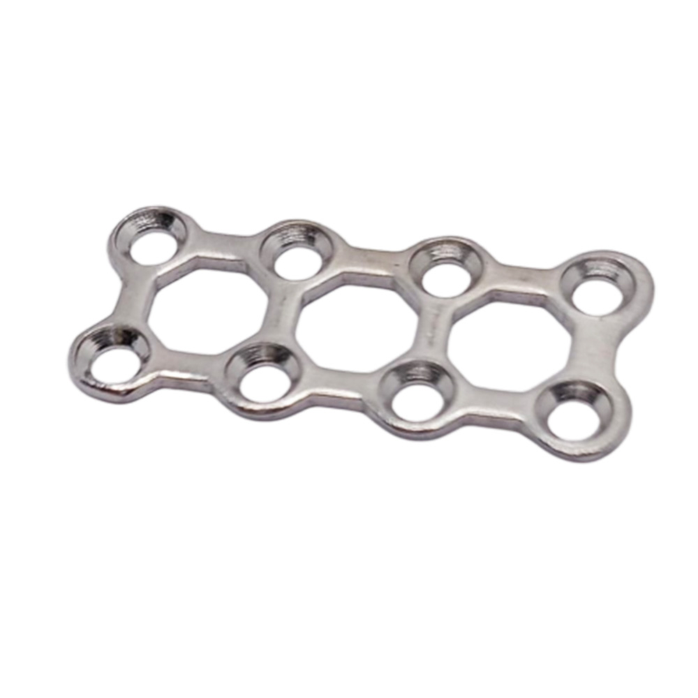 SK Surgicals SS Mini Bone 3D Plates - 2mm (8 Holes) 300.800S