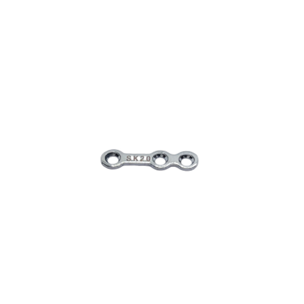 SK Surgicals SS Mini Bone Locking Plates With Gap - 2mm (3 Holes) 200.1203S