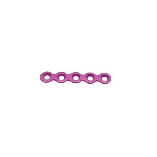 SK Surgicals Titanium Mini Bone Plates Continuous - 1.5mm (5 Holes) 105.501T (Pack of 2 )