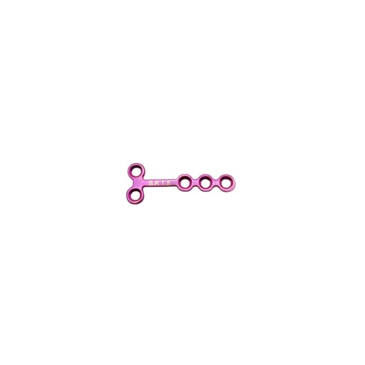 SK Surgicals Titanium Mini Bone Plates T Shape With Gap - 1.5mm (5 Holes) 105.540T