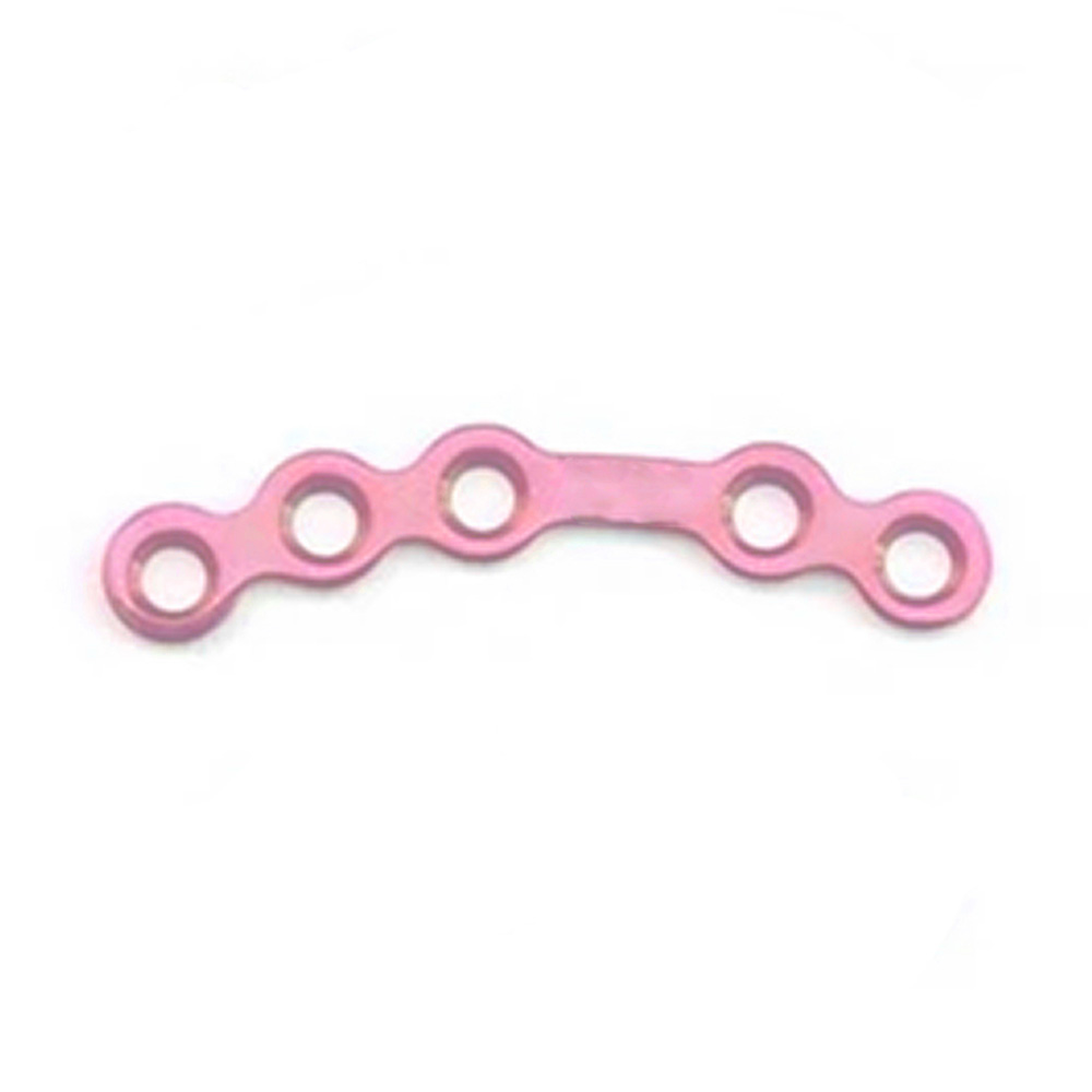 SK Surgicals Titanium Mini Bone Plates Orbital With Gap - 1.5mm (5 Holes) 105.510T