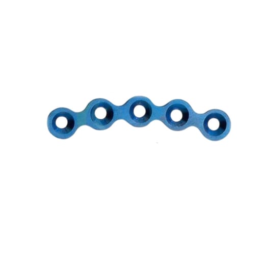 SK Surgicals Titanium Mini Bone Plates Orbital Continuous - 2mm (5 Holes) 200.511T (Pack of 2 )