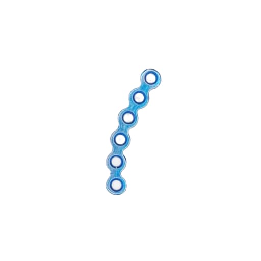 SK Surgicals Titanium Mini Bone Plates Orbital Continuous - 2mm (6 Holes) 200.611T (Pack of 2 )