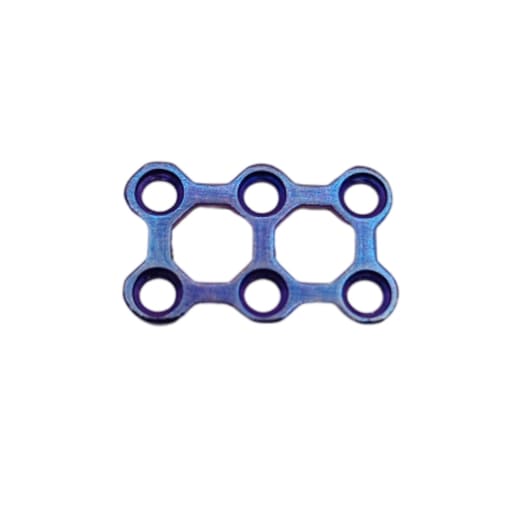SK Surgicals Titanium Mini Bone 3D Plates - 2mm (Pack of 2)