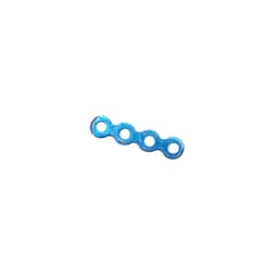 SK Surgicals Titanium Mini Bone Plates Continuous - 2.5mm (4 Holes) 205.401T (Pack of 2 )